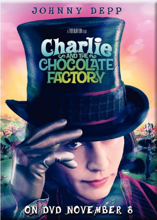 Charlie and the Chocolate Factory Picture 9 Movie Poster with Willy Wonka (Johnny Depp)
